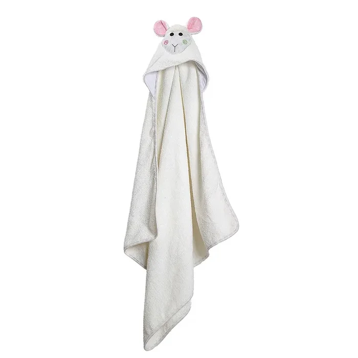 Baby Plush Terry Hooded Bath Towel – Lola The Lamb