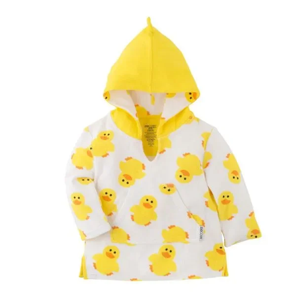 Baby Terry Swim Coverup – Puddles The Duck