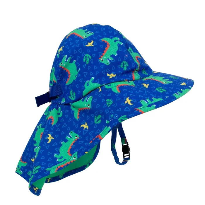 Baby/toddler Cape Sunhat – Dinosaur
