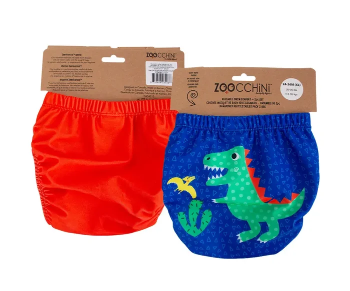 Baby/toddler Reuseable Swim Diaper Set (2 Pcs) – Dinosaur