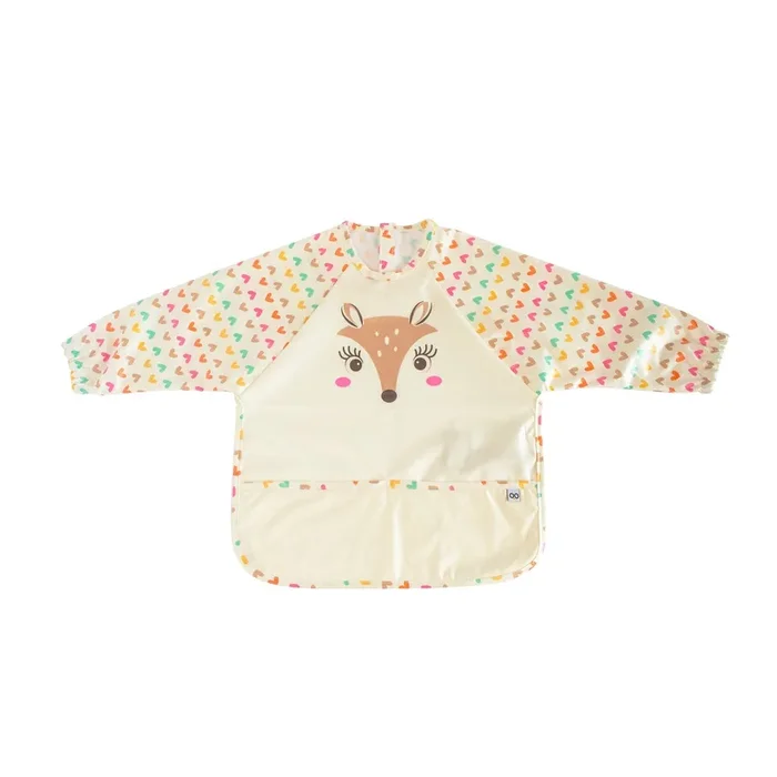 Baby/toddler Sleeved Bib/art Smock – Fiona The Fawn