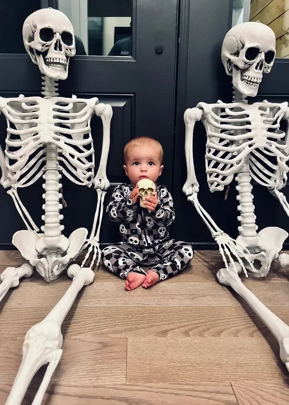 Bamboo Baby Halloween Sleeper | Spooky Skull Pajamas