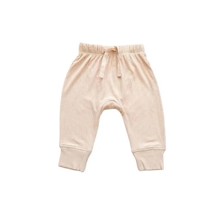 Bamboo Jogger Pants – Blush Ribbed