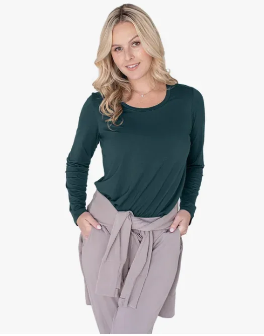 Bamboo Nursing + Maternity Long Sleeve T-Shirt
