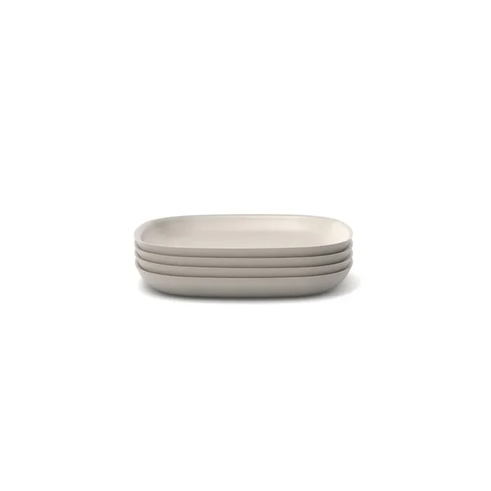 Bamboo Side Plate – 4 Piece Set – Stone