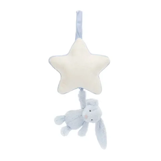Bashful Baby Blue Bunny Musical Pull