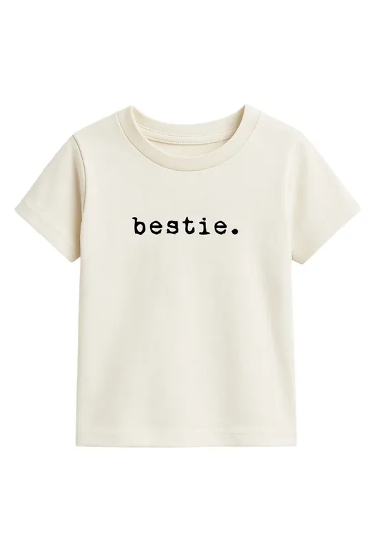 Bestie Organic Kids Graphic T-shirt Short Sleeve