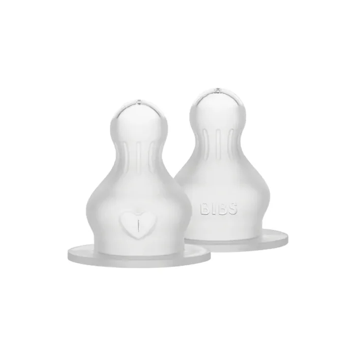 Bibs Bottle Silicone Nipple Replacement- 2 Pack