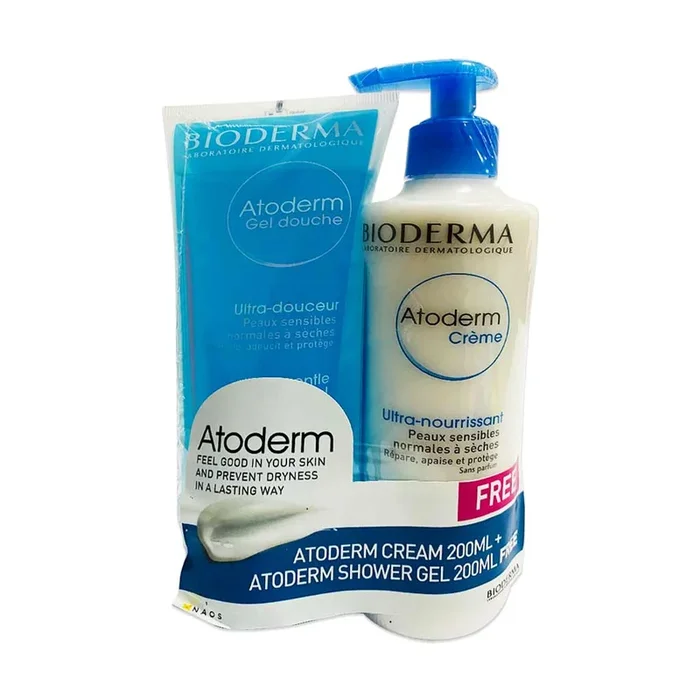 Bioderma Atoderm Cream 200ml + Bioderma Atoderm Shower Gel 200 ml (Combo Offer)