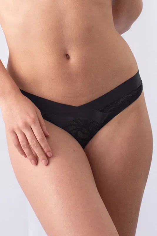 black lace maternity briefs