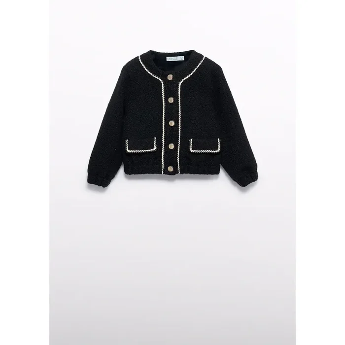 Black Sherpa Dress Jacket