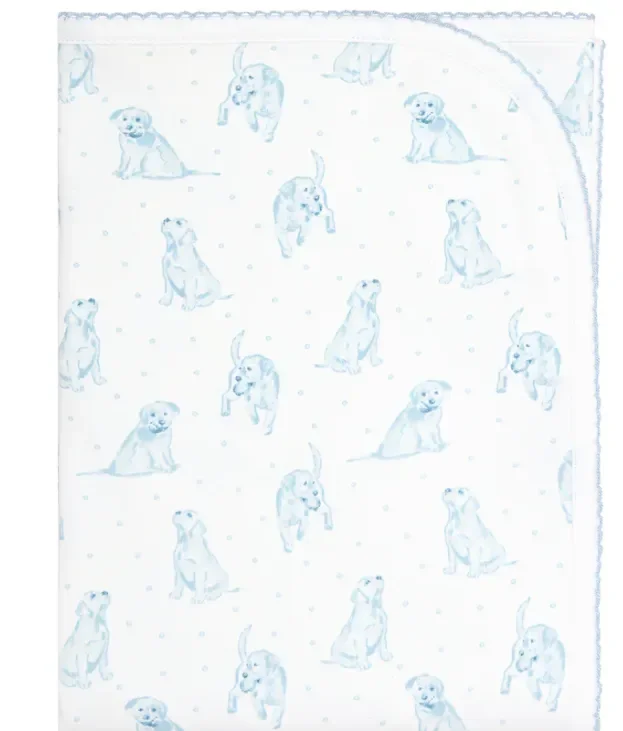 Blanket | Blue Puppy Love