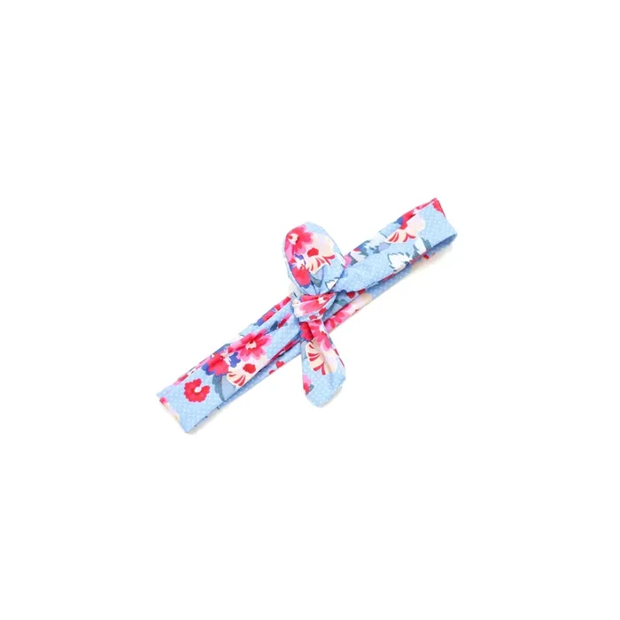 Blue And Red Floral Swim Headwrap