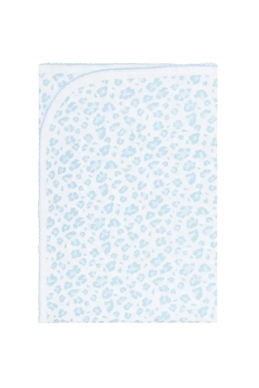 Blue Cheetah Print Blanket