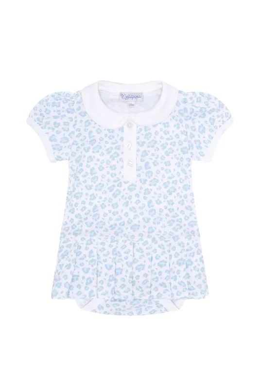 Blue Cheetah Print Onesie Dress