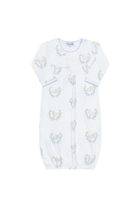 Blue Lamb Print Gown
