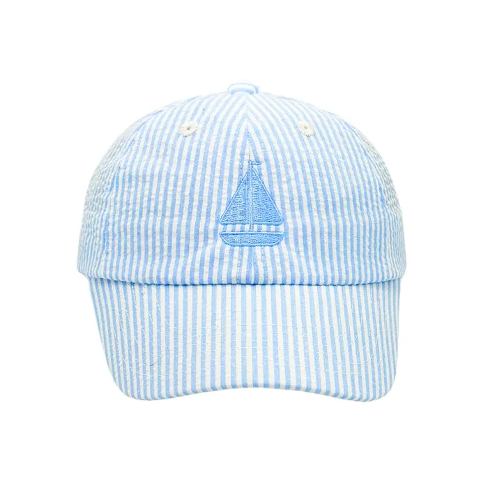 Blue Sailboat Baseball Hat (baby/toddler, Youth)