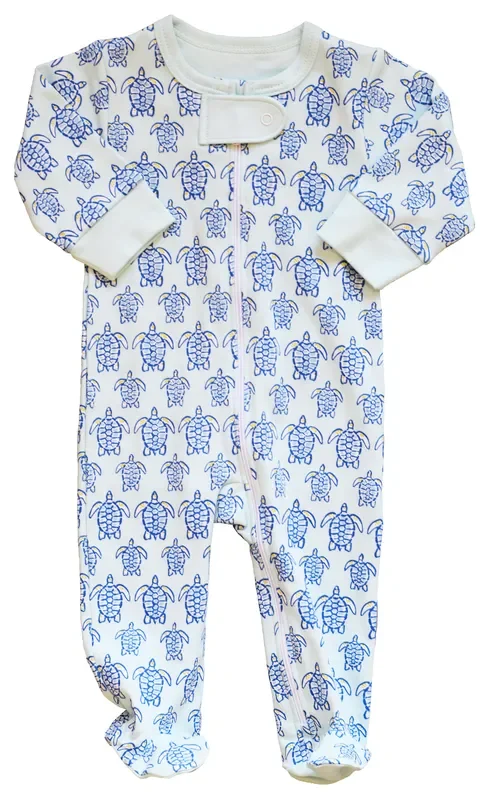 Blue Sea Turtle Footie