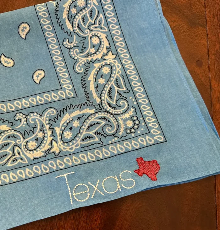 Blue Texas State Bandana
