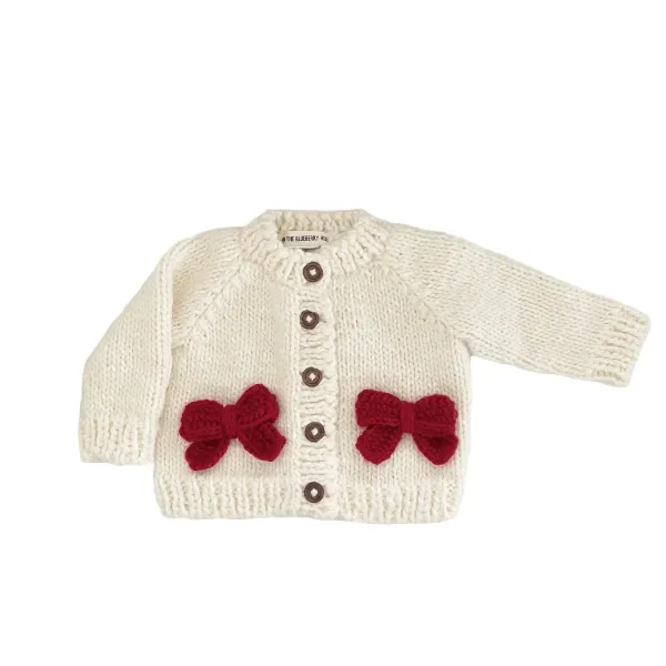 Blueberry Hill Red Bow Cardigan
