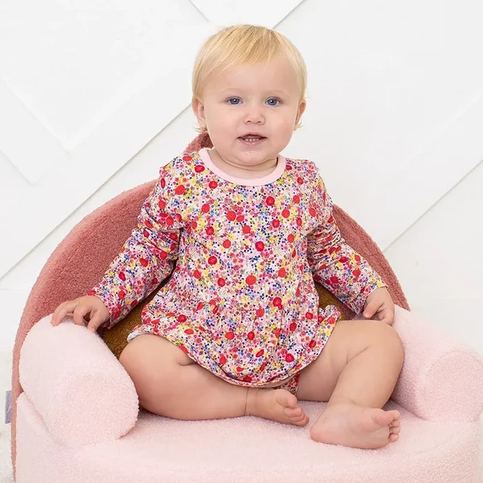 Blush Bloom Bodysuit Dress