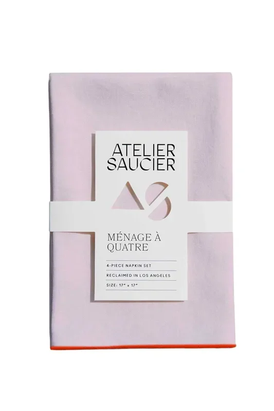 Blush Linen Orange Napkins | Set Of 4