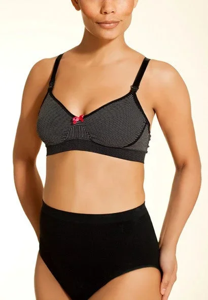 Boob Design Fast Food Maternity & Nursing Bra Stripe – Size Small