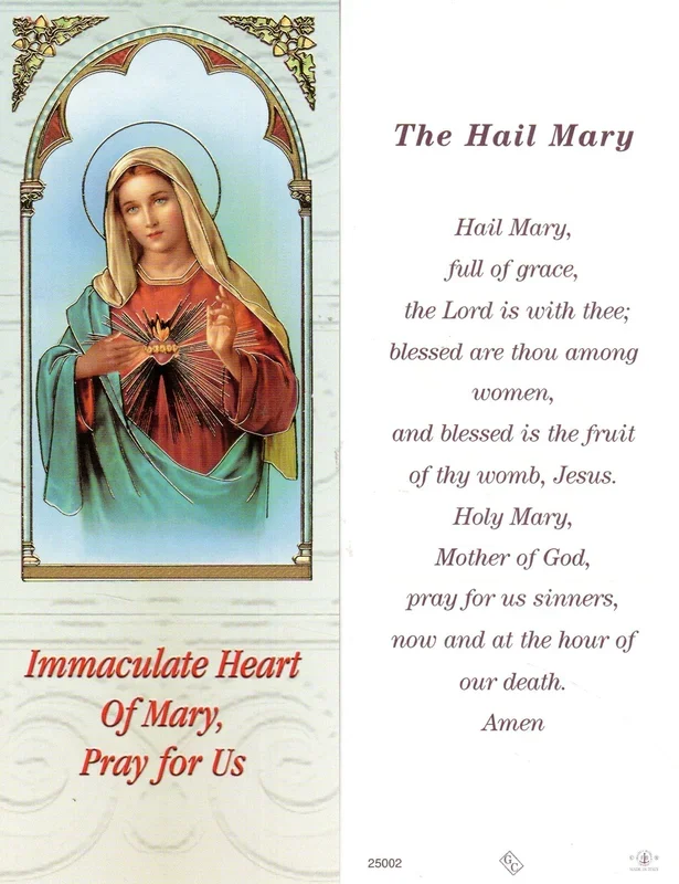 Bookmark – Immaculate Heart of Mary