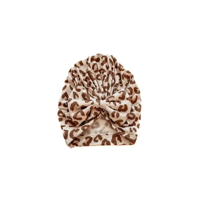 Bow Turban Hat – Leopard