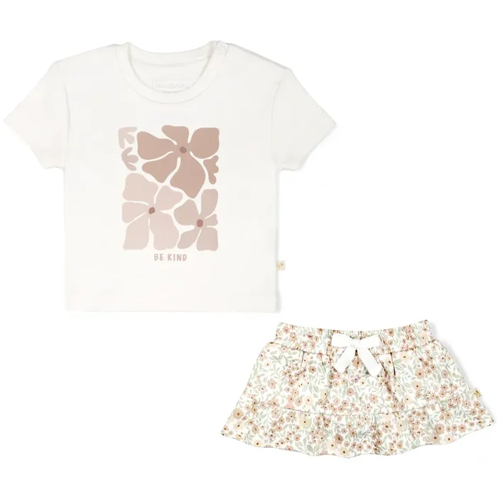Boxy Tee And Skirt Set – Summer Floral