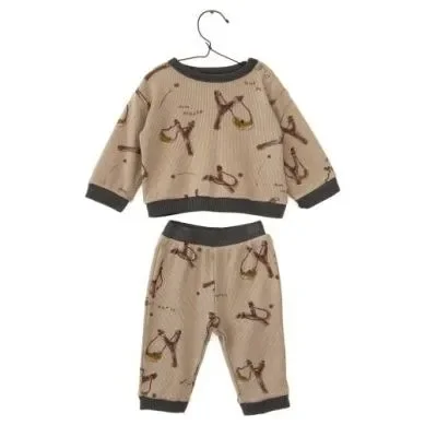 BOYS PRINTED RIBBED SET