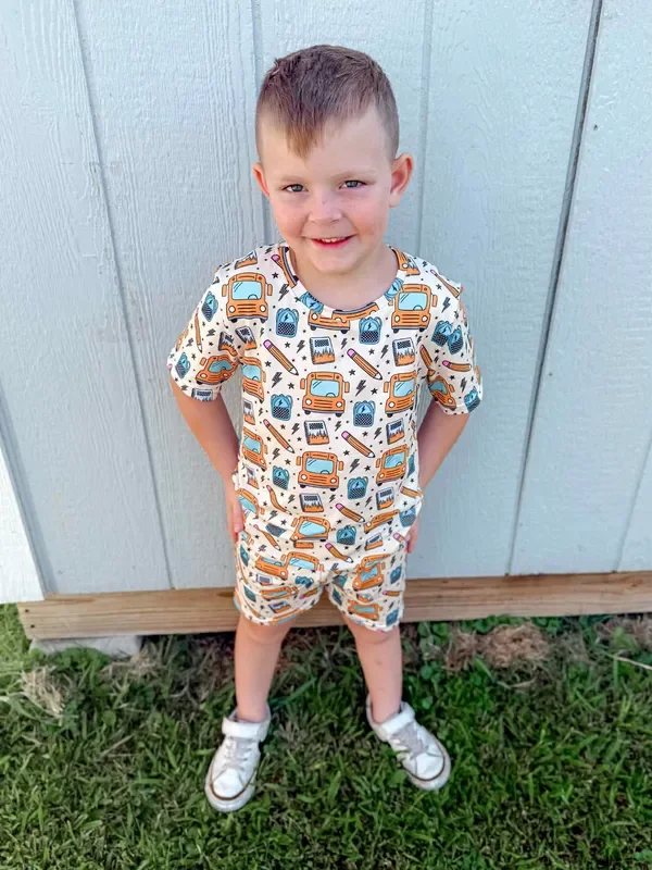 Boys School Bus Set