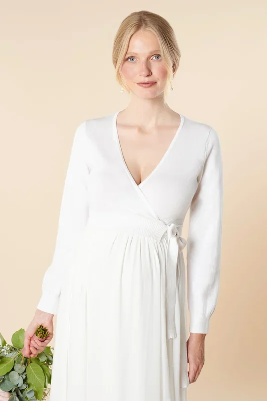 Bridal wrap cardigan with cashmere
