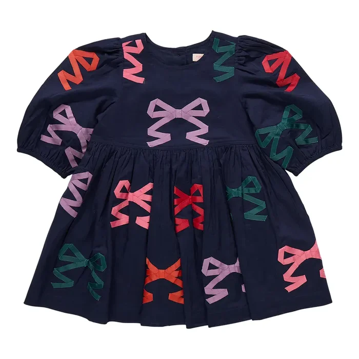 Brooke Dress – Multi Bow Applique