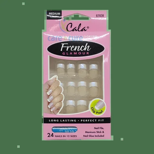 Cala French Glamour Nail Kit 24 Pieces (M) 87838