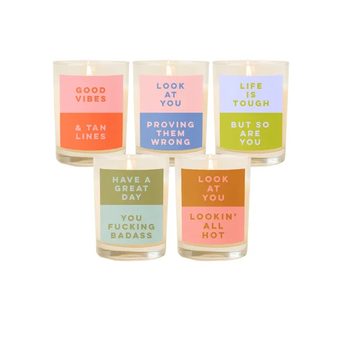 Candle Rocks Glass – Color Me Happy