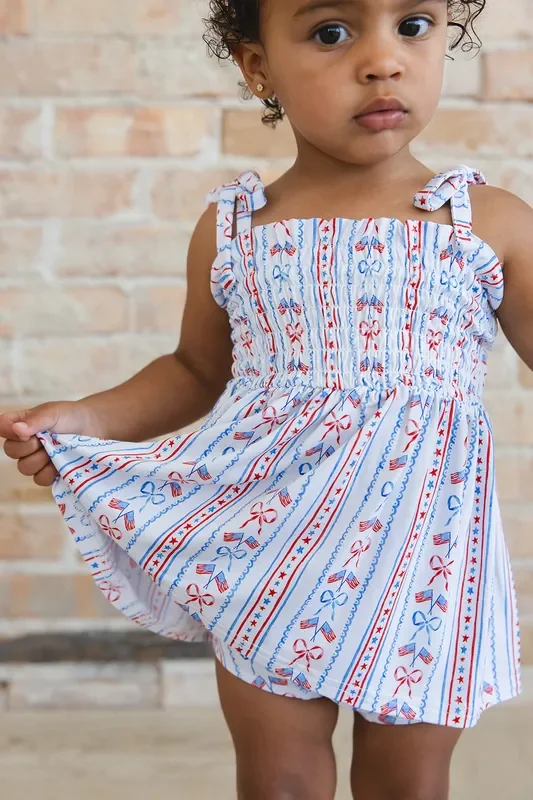 Caroline – Smocked Diaper Dress Set
