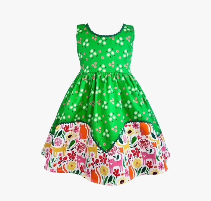 Cat’s Meow Vintage Dolores Park Dress W/ Hair Bow