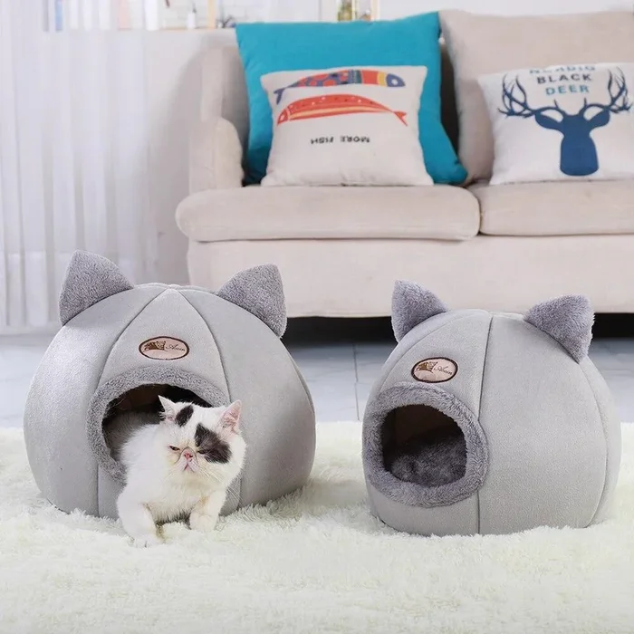Cat Bed Mat Kennel Winter Warm Puppy Cushion Nest Dog Sleeping Mat Blanket Portable