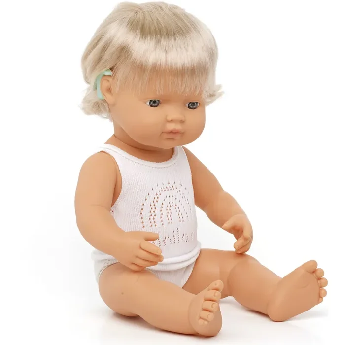 Caucasian Baby Doll | Girl with Cochlear Implant 15 “