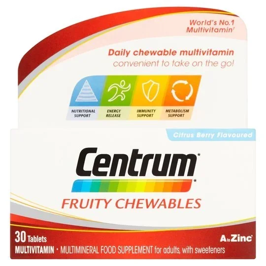 CENTRUM FRUITY CHEWABLES 30S