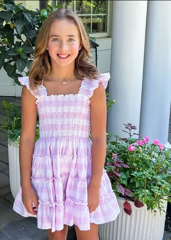 Charlotte Dress | Pink Check