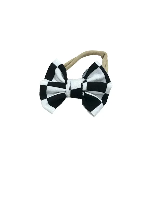 Checker Nylon Bow
