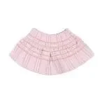 CHECKERED YARN DYED KNIT FABRIC SKIRT