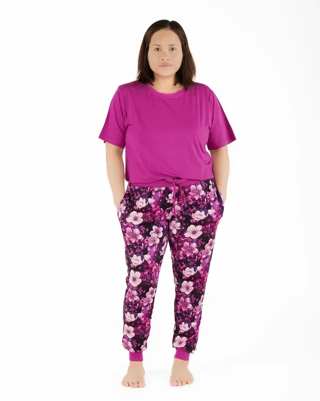 Cherry Blossoms | Women’s Bamboo Jogger Pajama Pants