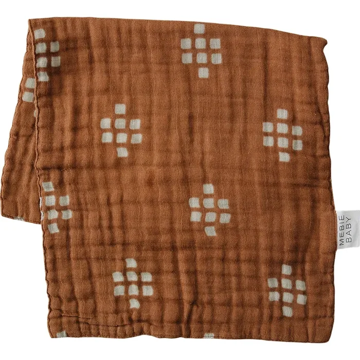 Chestnut Textile Burp Cloth