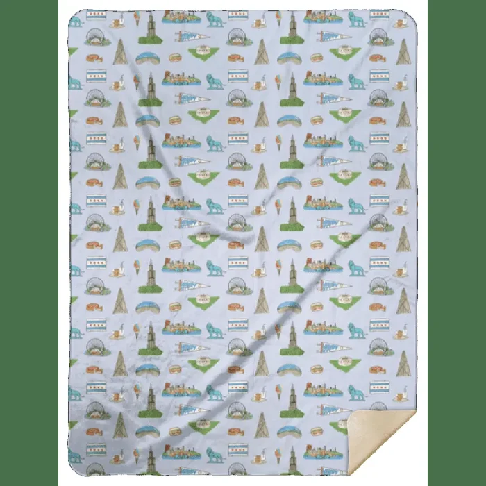 Chicago Plush Throw Blanket 60×80