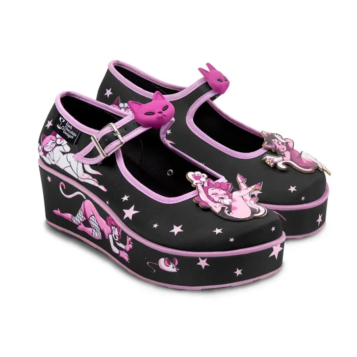 Chocolaticas® Lady Meow Women’s Mary Jane Platform
