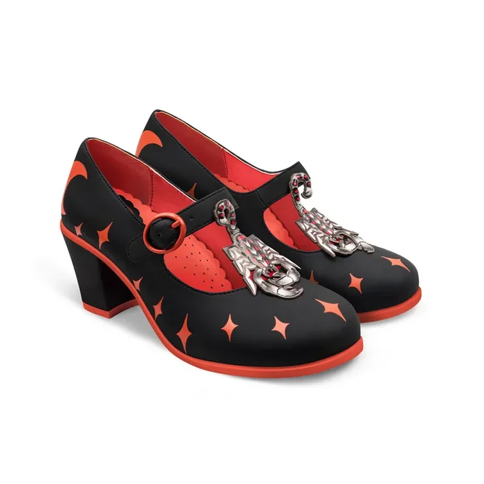 Chocolaticas® Mid Heels Scorpio Women’s Mary Jane Pump