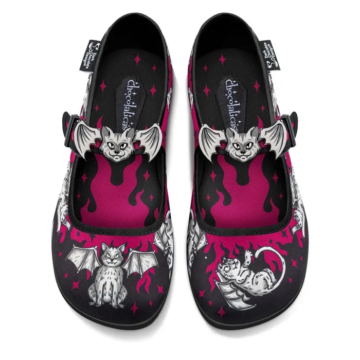 Chocolaticas® The Gargoyle Cats Women’s Mary Jane Flat